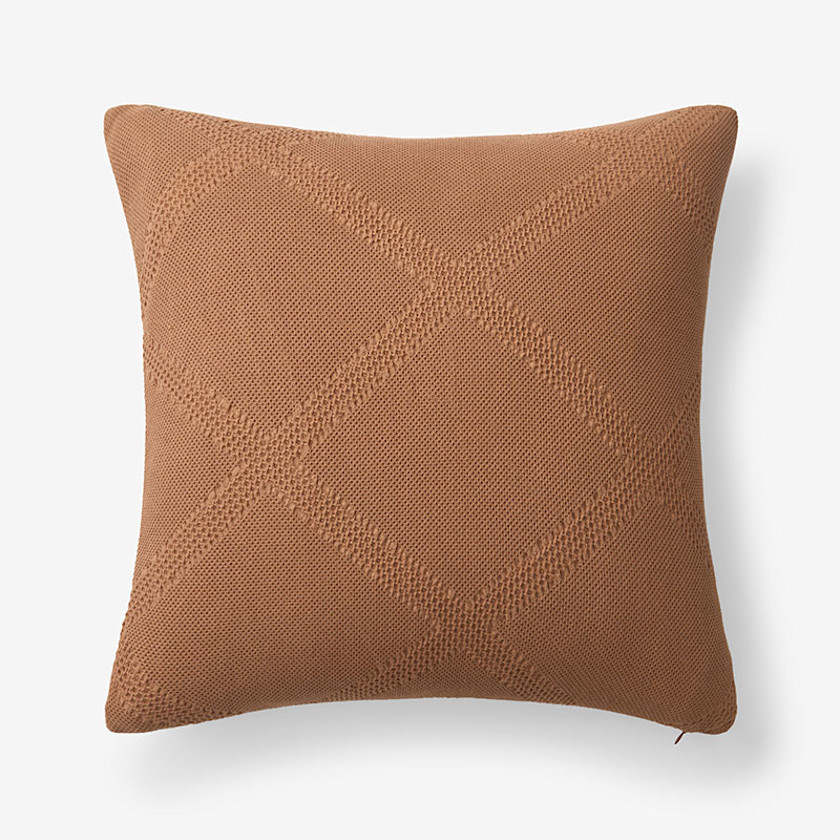 Woven Lattice Decorative Square Pillow Cover