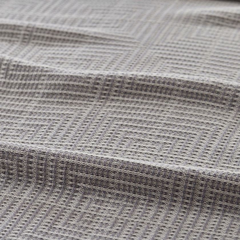 Square Maze Blanket,Blue Stone