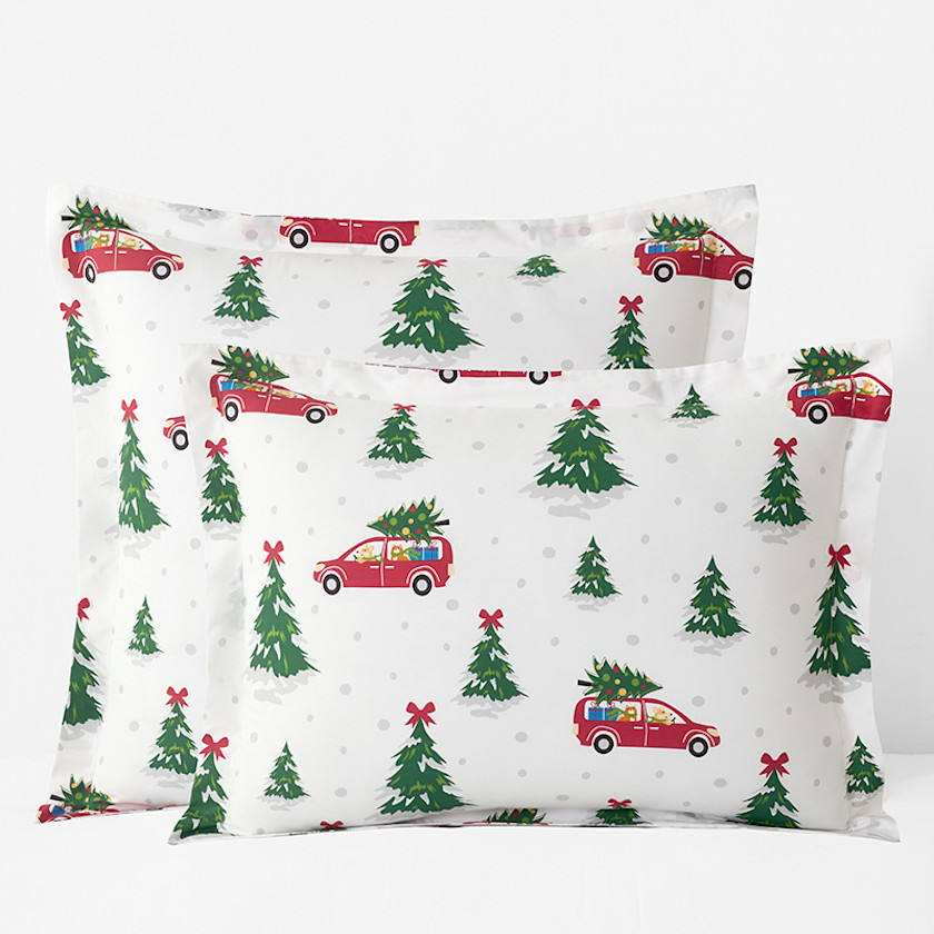Holiday Print Classic Cool Cotton Percale Sham