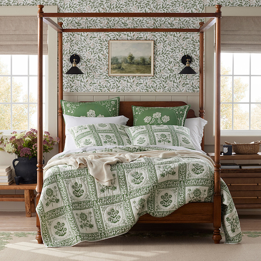 Artichoke Garden Quilt - Multi, Full/Queen,Multi