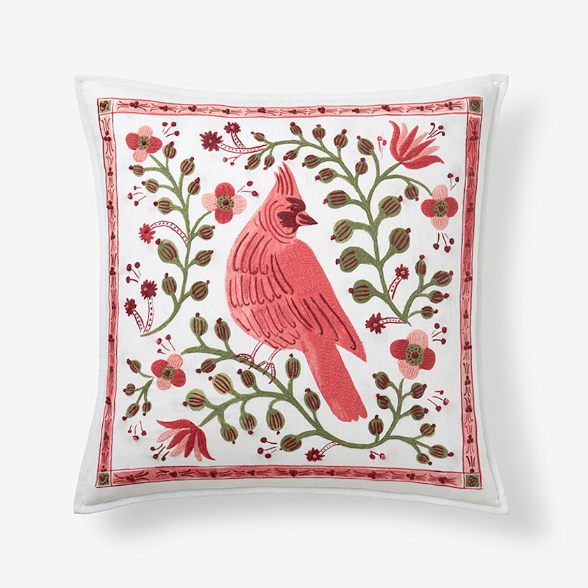 Cardinals Decorative Square Pillow Cover
