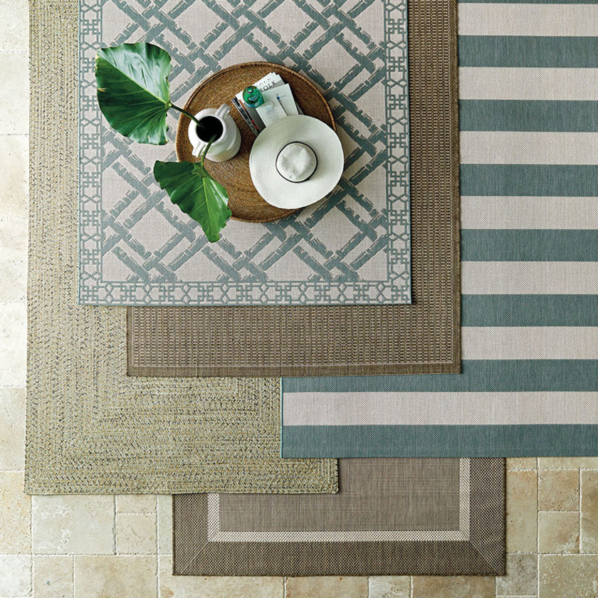 Opal Indoor/Outdoor Rug - Aqua, 2' x 3',Aqua