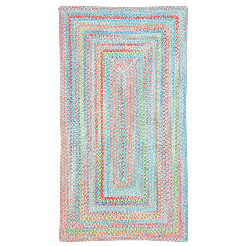 Garden Stripe Reversible Braided Cotton Rug