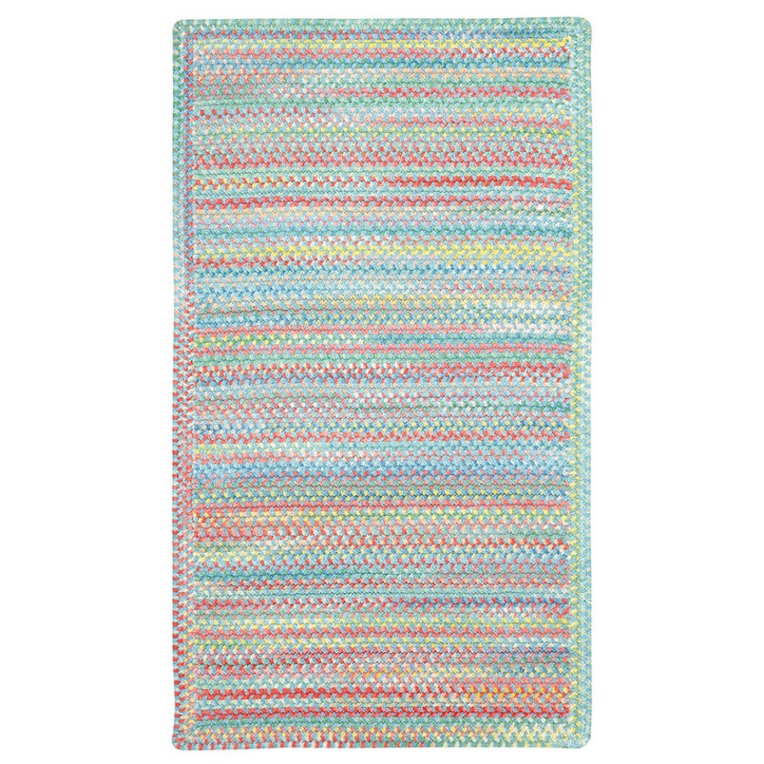 Garden Stripe Reversible Braided Cotton Rug