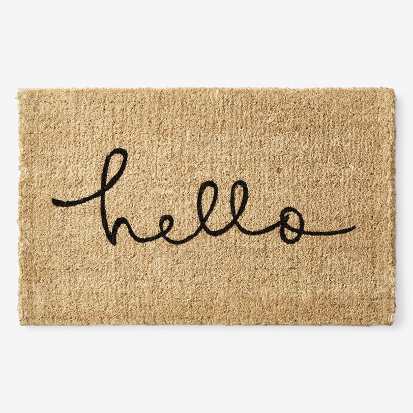 Hello Coir Doormat