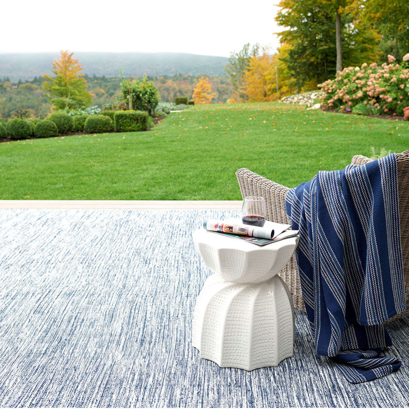 Tideline Handwoven Indoor/Outdoor Rug - Navy, 2' x 3',Navy