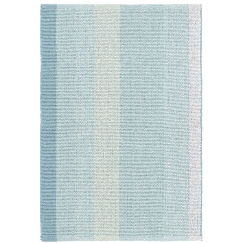 Shore Stripe Handwoven Reversible Cotton Rug