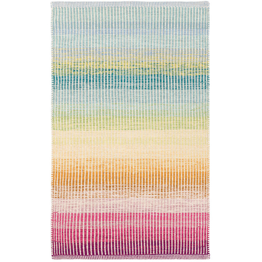 Watercolor Horizon Handwoven Cotton Rug