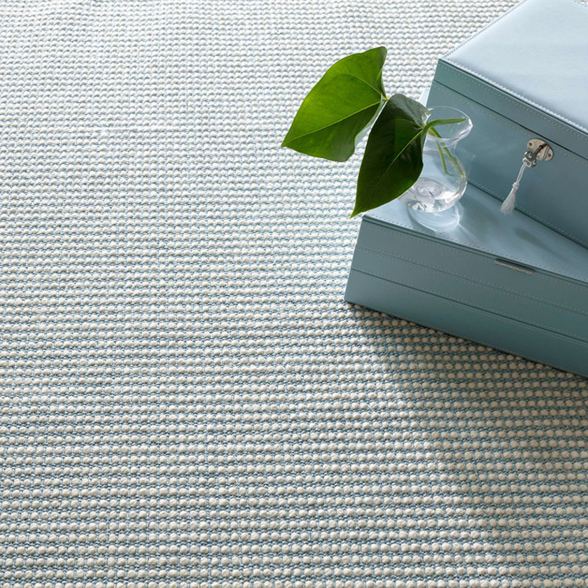 Pixel Woven Sisal and Wool Rug - Sky, 2' x 3',Sky