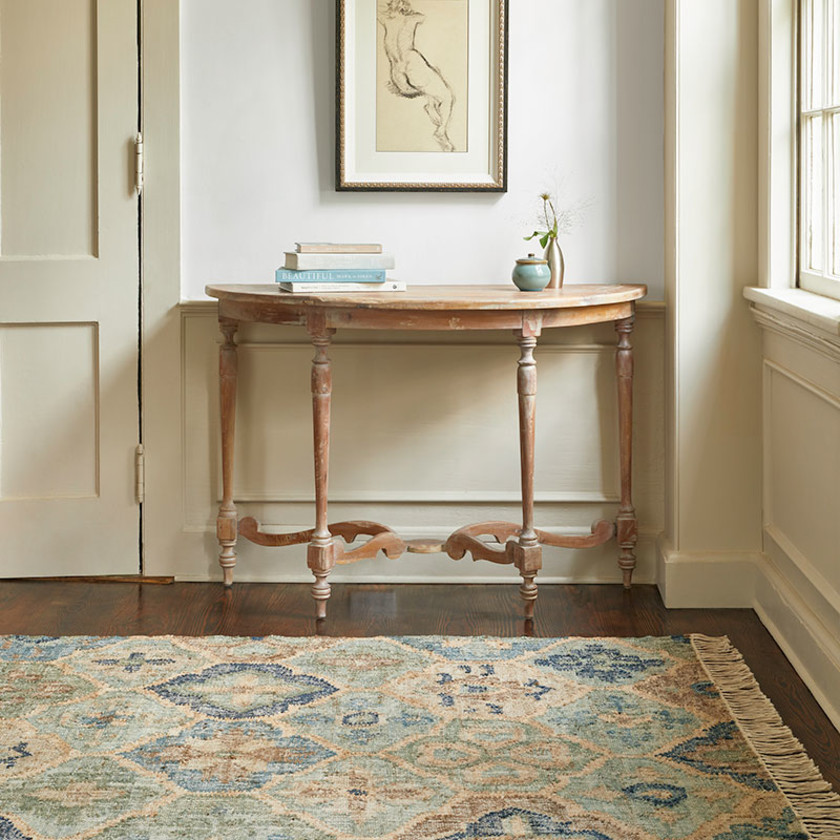 Pali Handwoven Jute Rug - Blue, 2' x 3',Blue