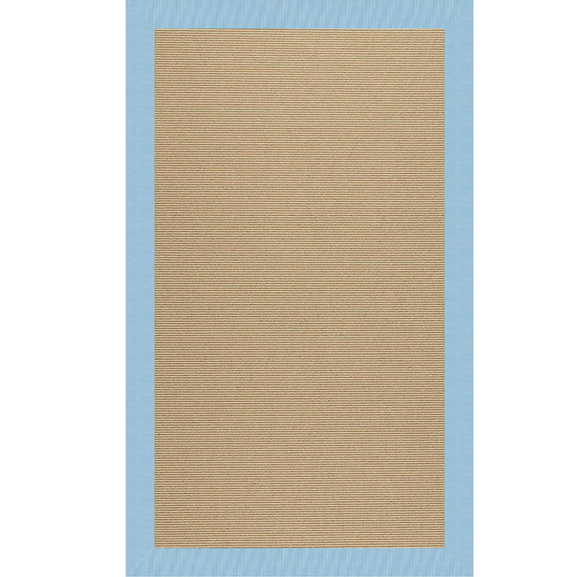 Sunbrella Narrow Stripe Bordered Indoor/Outdoor Rug
