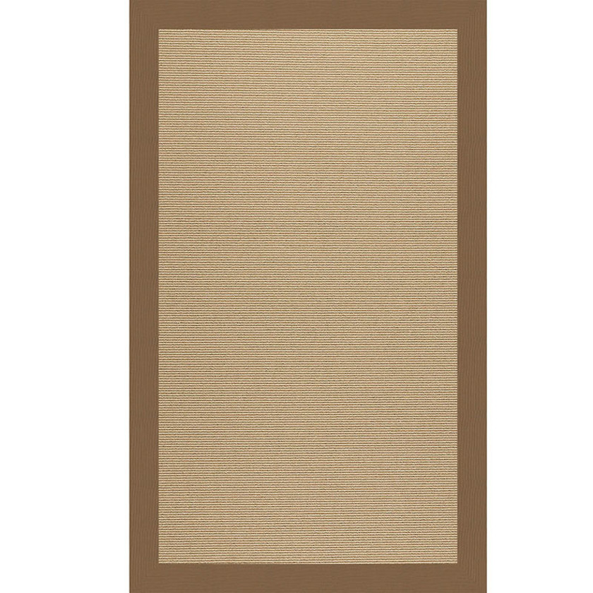 Sunbrella Narrow Stripe Bordered Indoor/Outdoor Rug