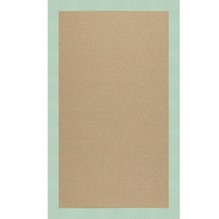 Sunbrella Narrow Stripe Bordered Indoor/Outdoor Rug
