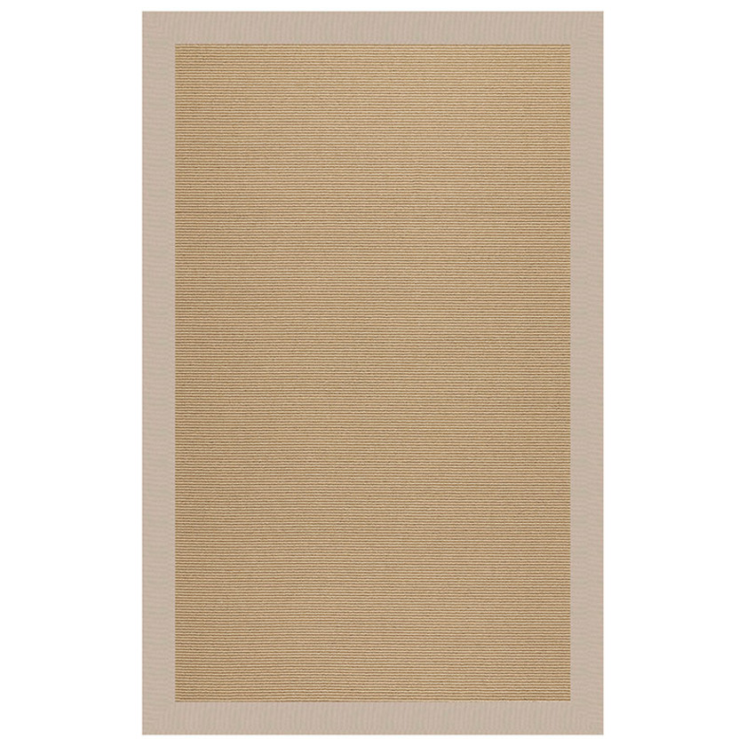 Sunbrella Narrow Stripe Bordered Indoor/Outdoor Rug