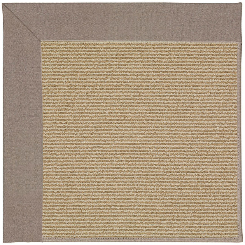 Sisal Sunbrella Bordered Rug - Taupe, 2' x 3'