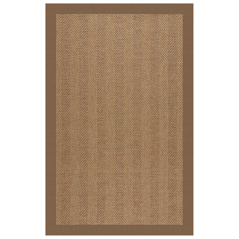 Sunbrella Herringbone Bordered Indoor/Outdoor Rug
