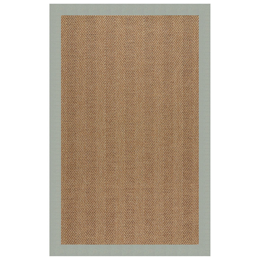 Sunbrella Herringbone Bordered Indoor/Outdoor Rug