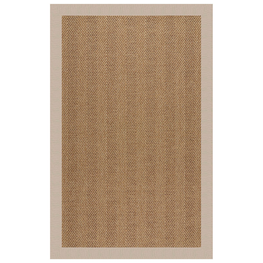 Sunbrella Herringbone Bordered Indoor/Outdoor Rug
