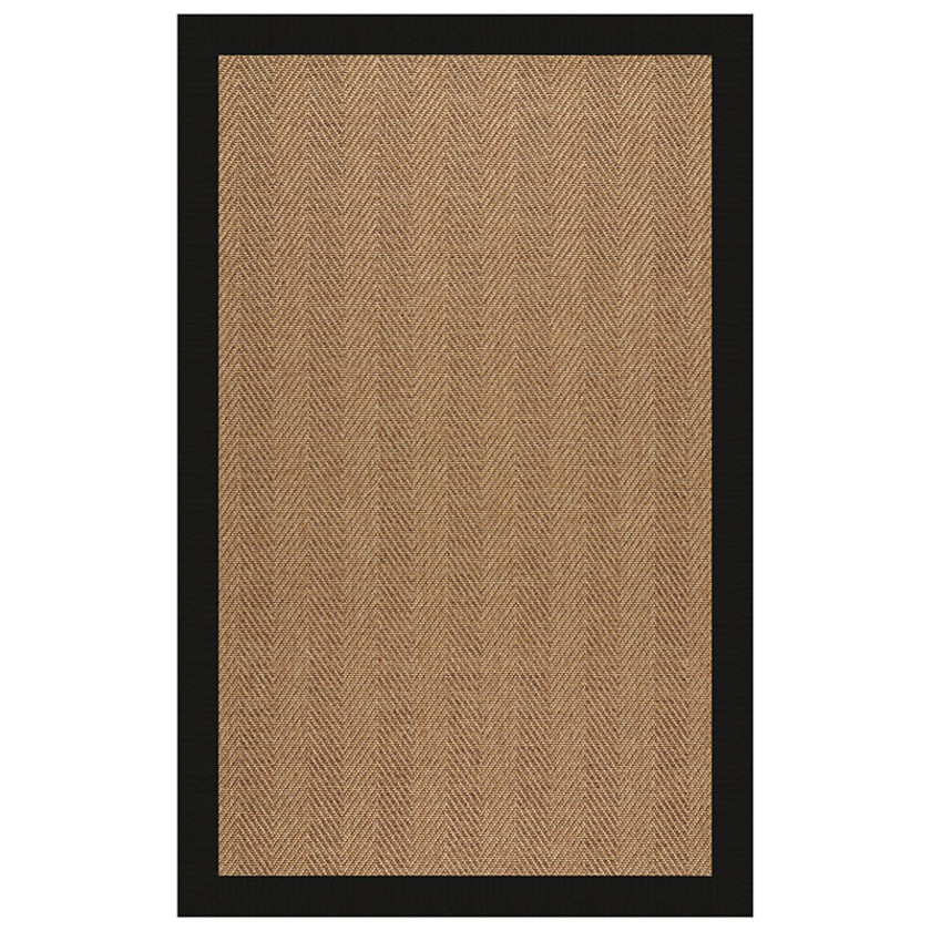 Sunbrella Herringbone Bordered Indoor/Outdoor Rug