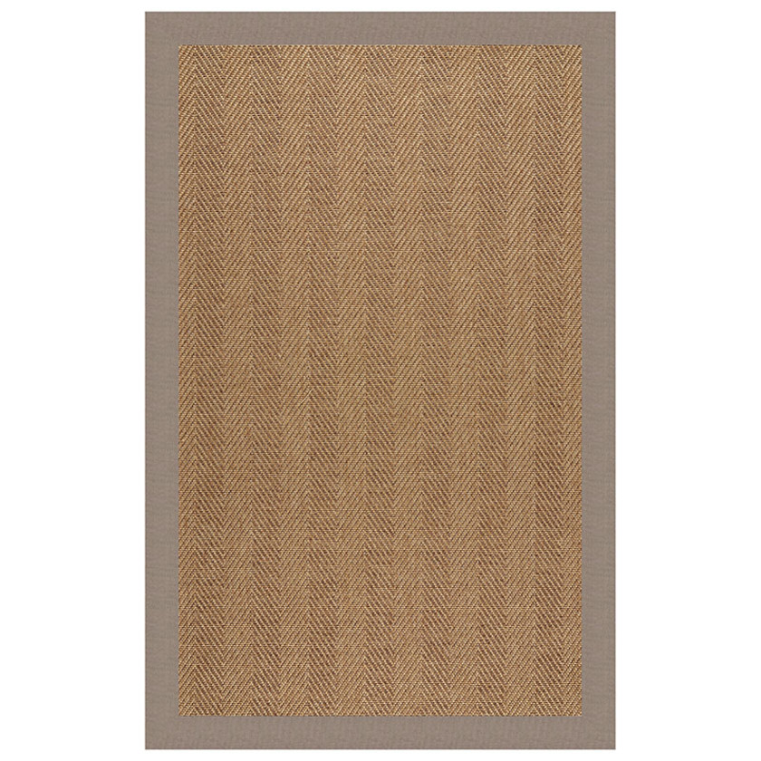 Sunbrella Herringbone Bordered Indoor/Outdoor Rug