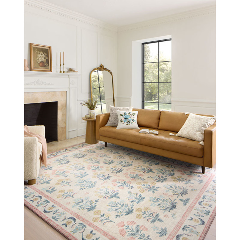 Eden Performance Rug - Mughal Rose Blush, 2' 3" x 3' 9",Mughal Rose Blush