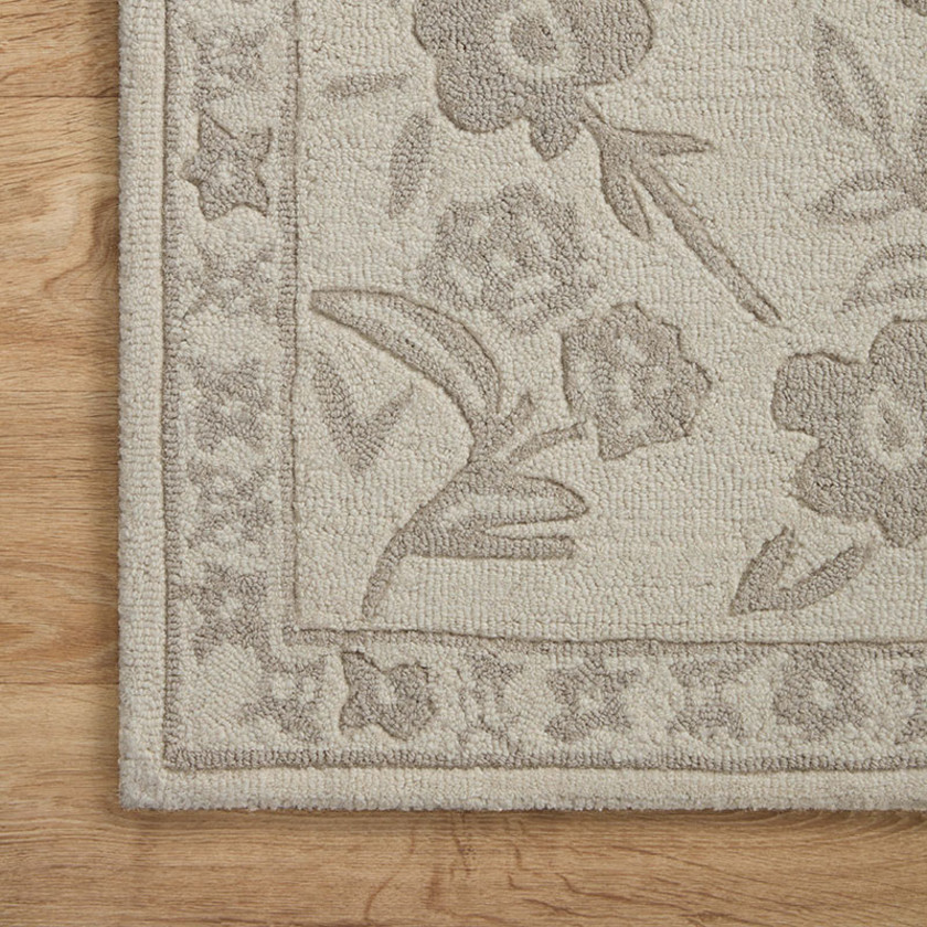 Arboretum Wool Rug - Rose Garden Ivory, 2' 3" x 3' 9"