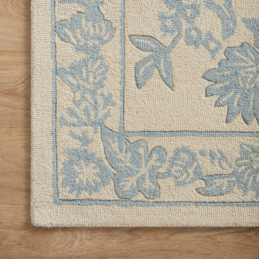 Arboretum Wool Rug - Aviary Periwinkle, 2' 3" x 3' 9"