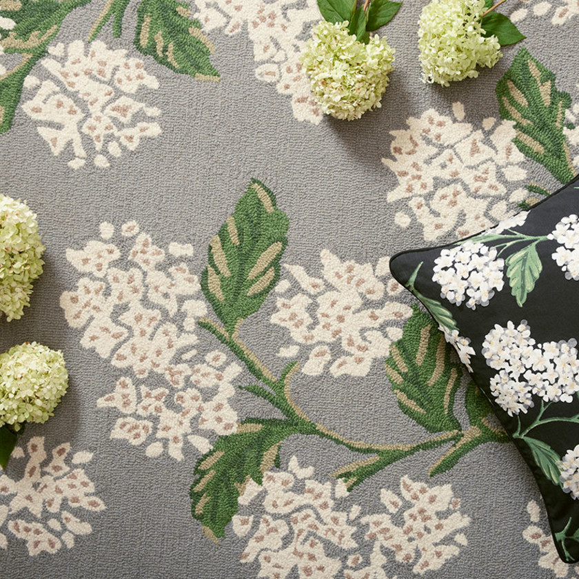 Joie Wool Rug - Hydrangea Gray, 3' 6" x 5' 6",Hydrangea Gray