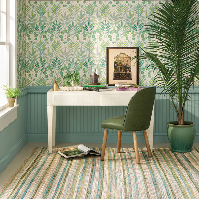 Francisco Green Handwoven Cotton Rug - Green, 2' x 3',Green