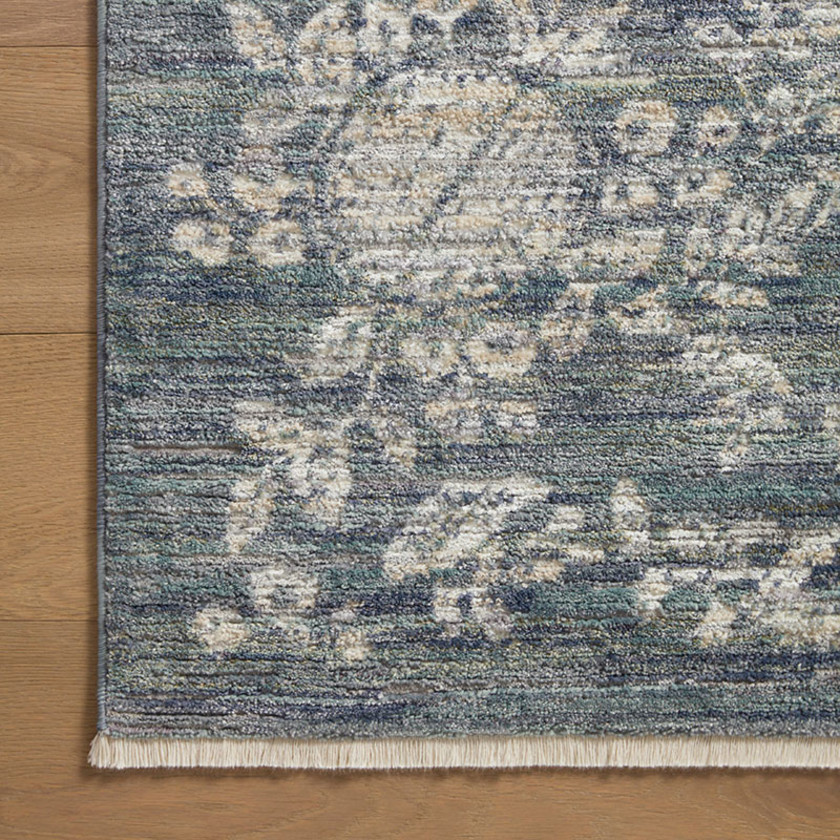 Provence Performance Rug - Therese Indigo, 2' 6" x 4',Therese Indigo