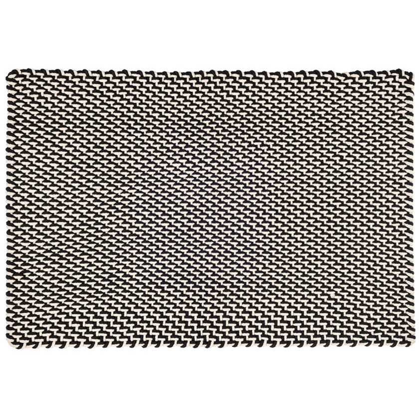Two-Tone Handwoven Rope Doormat