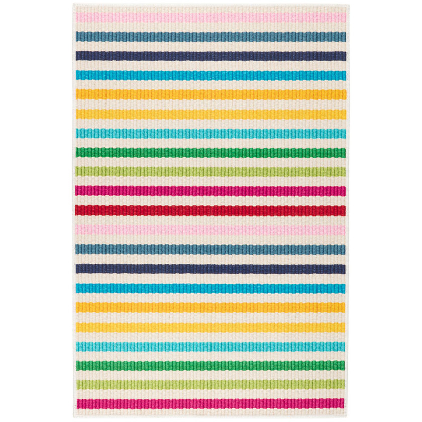 Rainbow Stripe Washable Rug