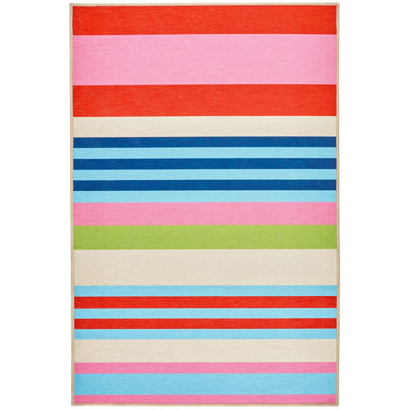 Beach Stripe Washable Rug