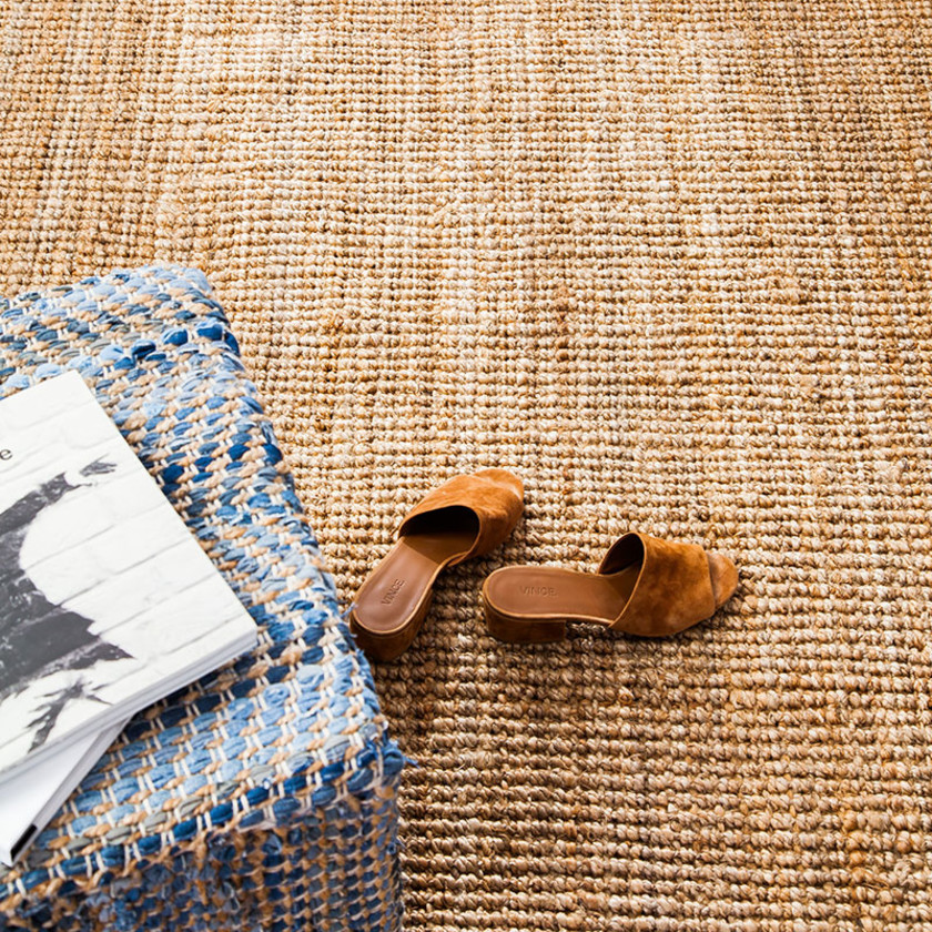 Textured Jute Rug - Beige, 2' 6" x 8' Runner,Beige