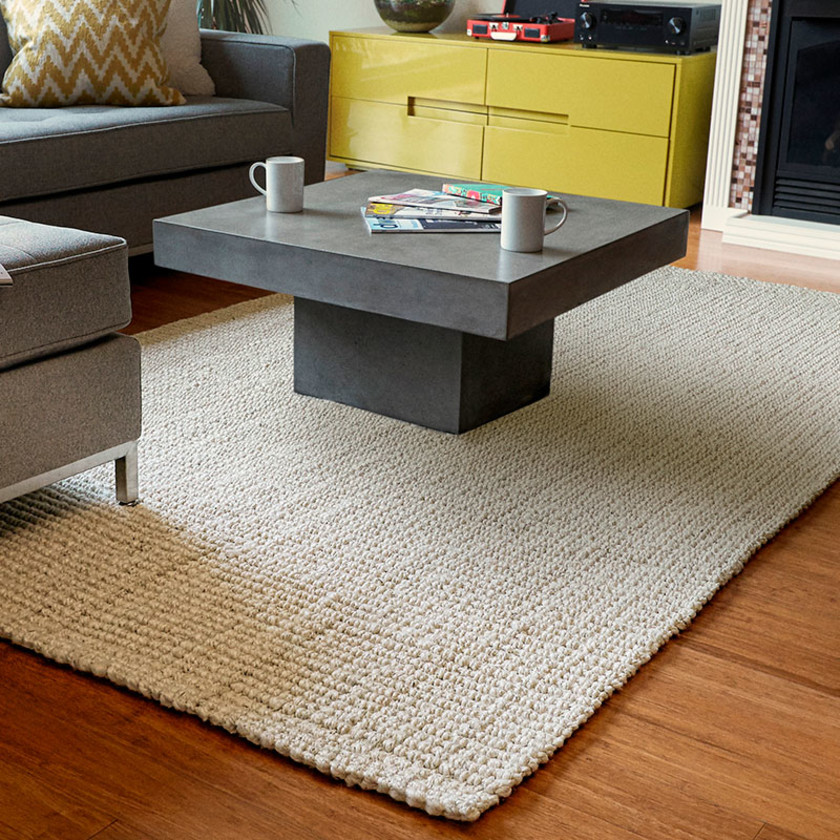Textured Jute Rug - Ivory, 3' x 5',Ivory
