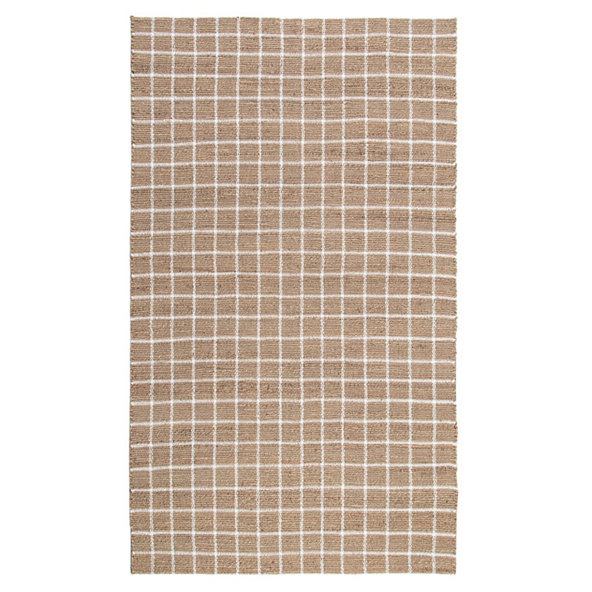 Check Handwoven Jute Rug