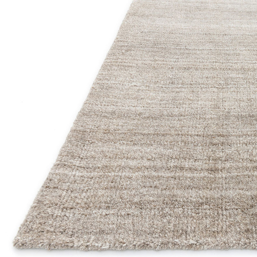 Striations Hand Loomed Wool Rug - Mocha, 3' 6" x 5' 6"