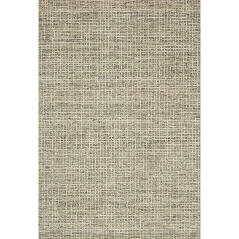 Grid Hand Hooked Wool Rug