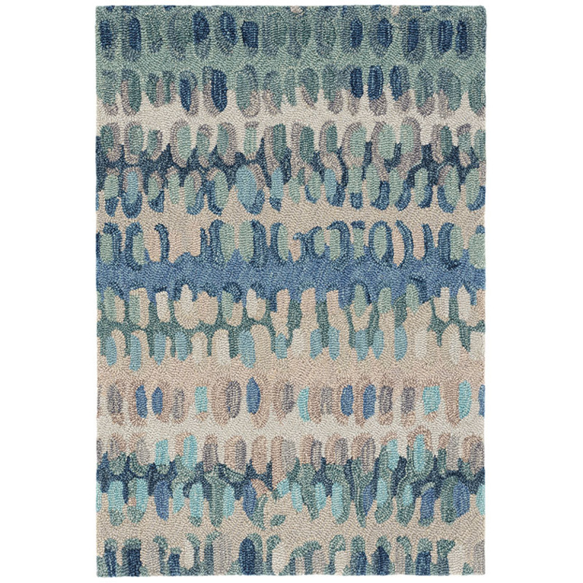 Paint Chip Hand Hooked Wool Rug