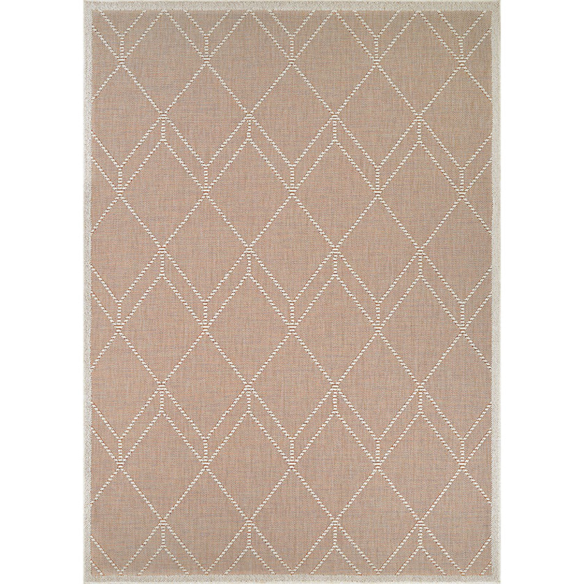 Cubic Diamond Woven Outdoor Rug