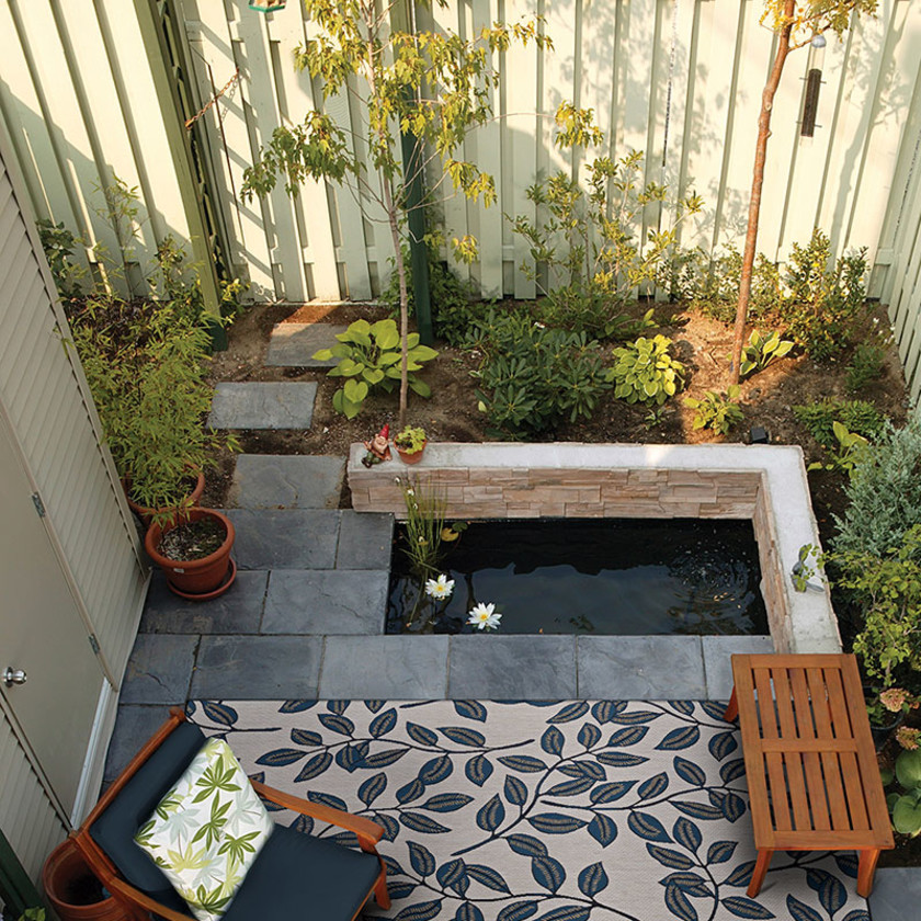 Ivy Flat Woven Outdoor Rug - Slate Blue, 2' 3" x 3' 11",Slate Blue