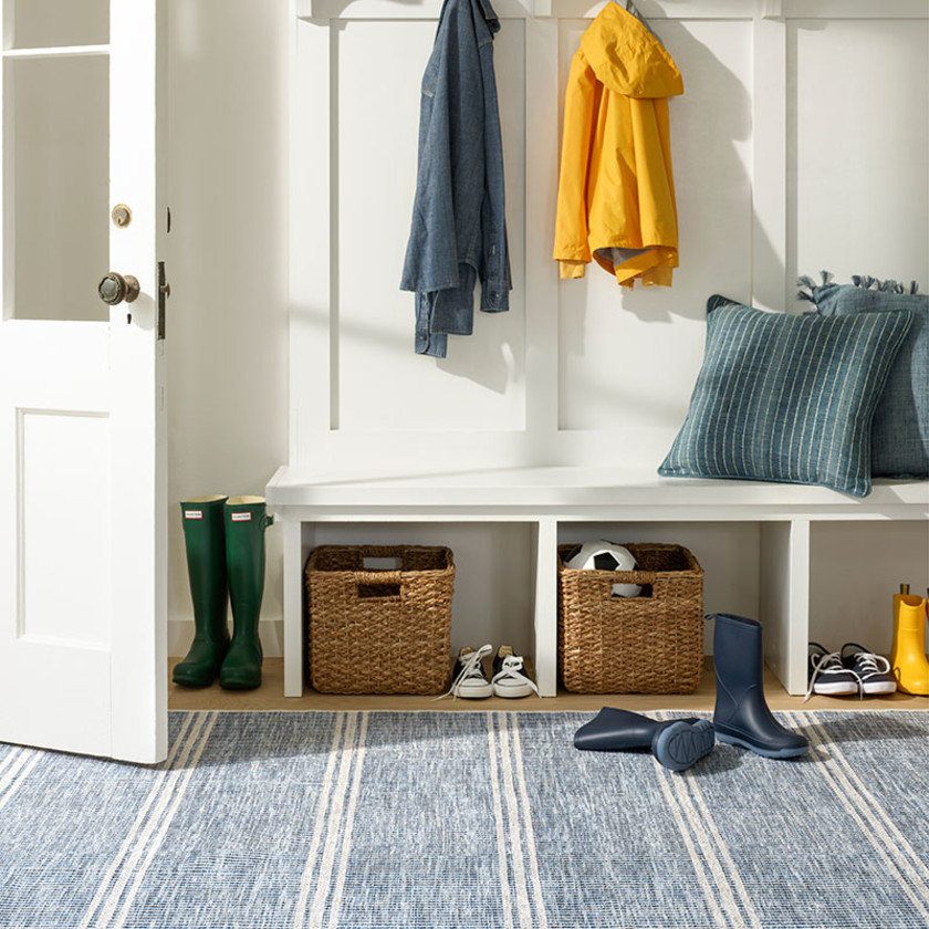 Malta Washable Rug - Blue, 2' x 3',Blue
