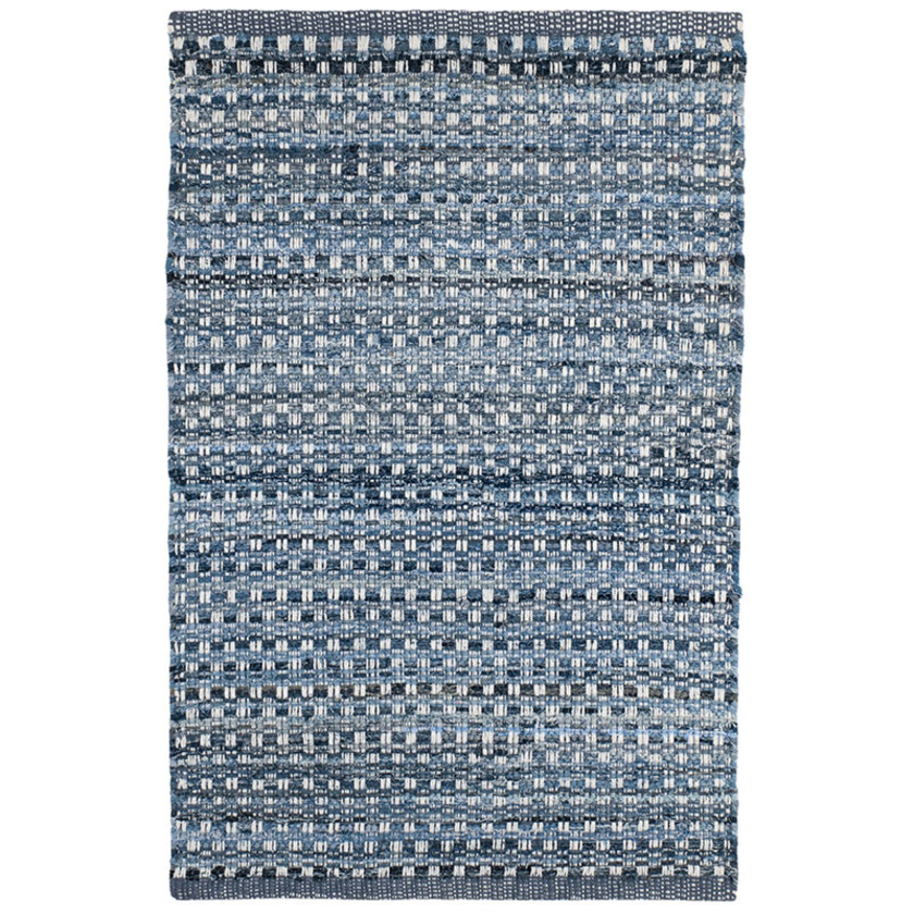 Denim Stone Blue Handwoven Cotton Rug