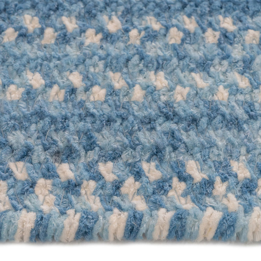 Bambini Braided Chenille Rug,Blue