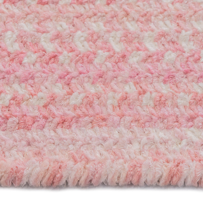 Bambini Braided Chenille Rug,Pink