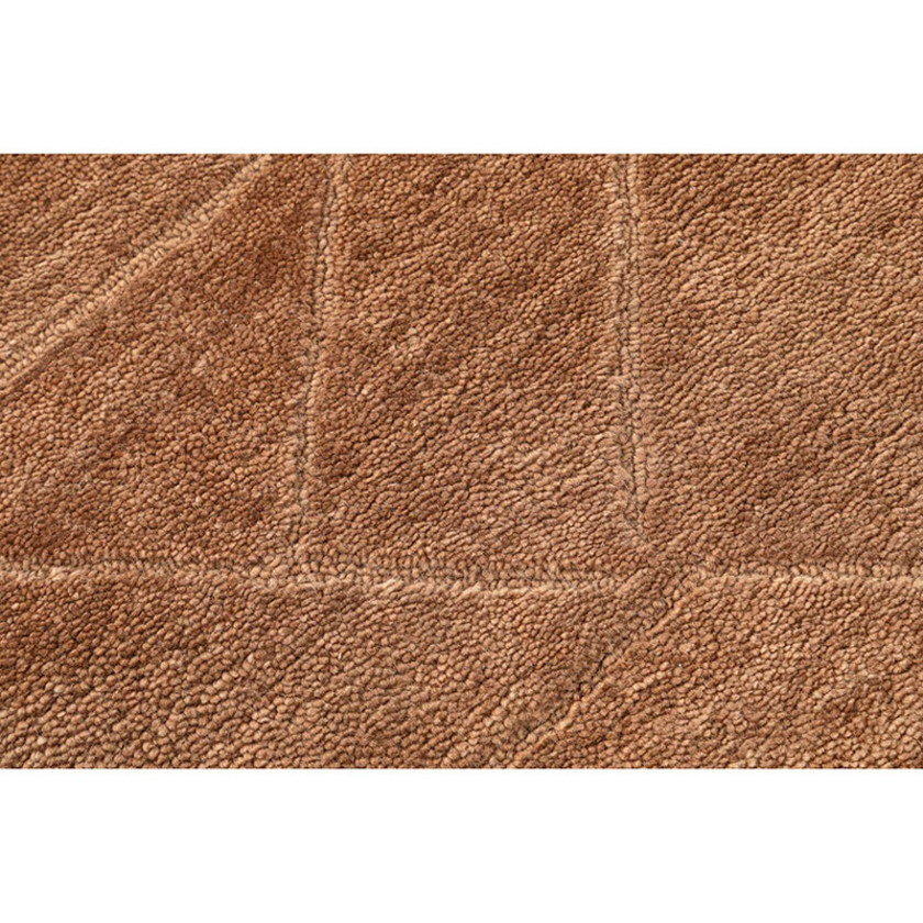 Relief Hand Tufted Wool Rug -  Rust, 2' x 3',Rust