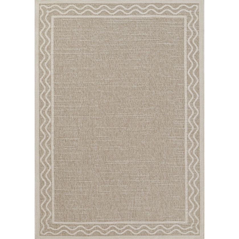 Wave Border Outdoor Rug