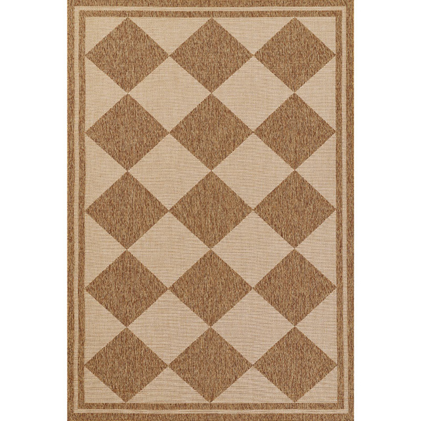 Diamond Checkered Outdoor Rug