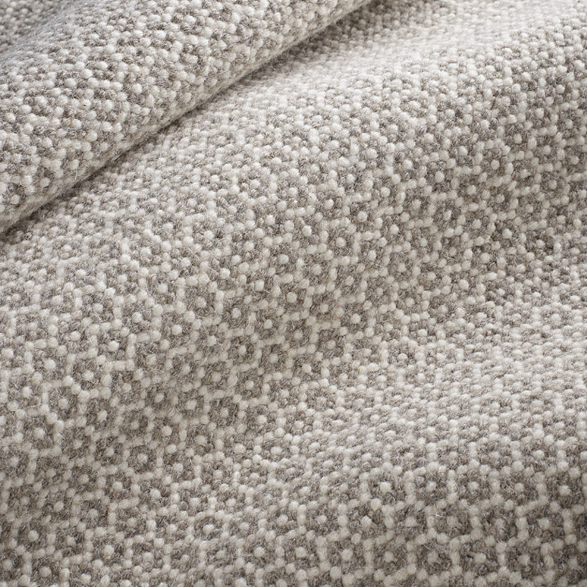 Honeycomb Handwoven Wool Rug -  Ivory Gray, 2' x 3',Ivory Gray