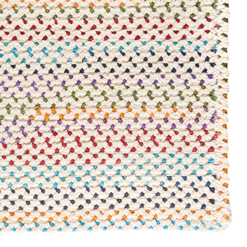 Dramatic Static Reversible Braided Rug - Multi, 2' x 3',Multi